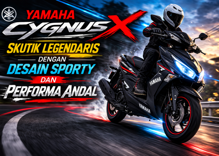 Yamaha Cygnus X, Skutik Legendaris dengan Desain Sporty dan Performa Andal