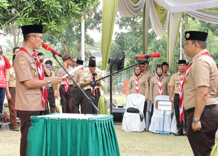 Walikota Palembang Lantik Mabiran dan Kakwaran Pramuka Palembang