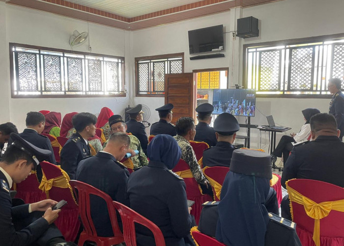 Lapas di OKU Selatan Ambil Bagian dalam Tasyakuran HBP ke-62 Secara Virtual