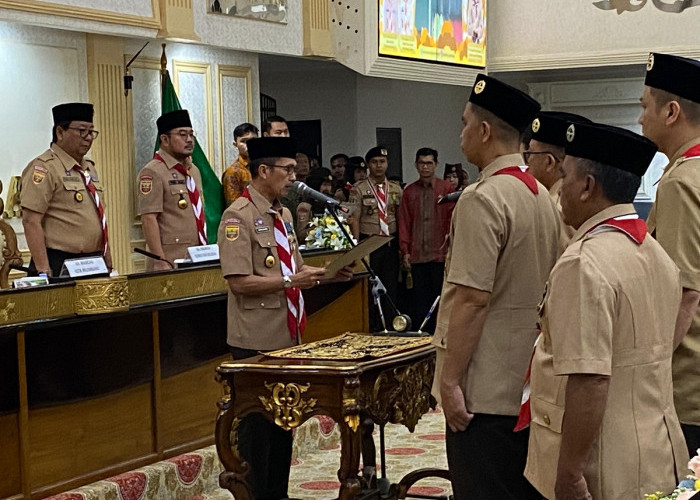Walikota Palembang Lantik Putri Azizah Sebagai Ka Kwarcab Pramuka Palembang