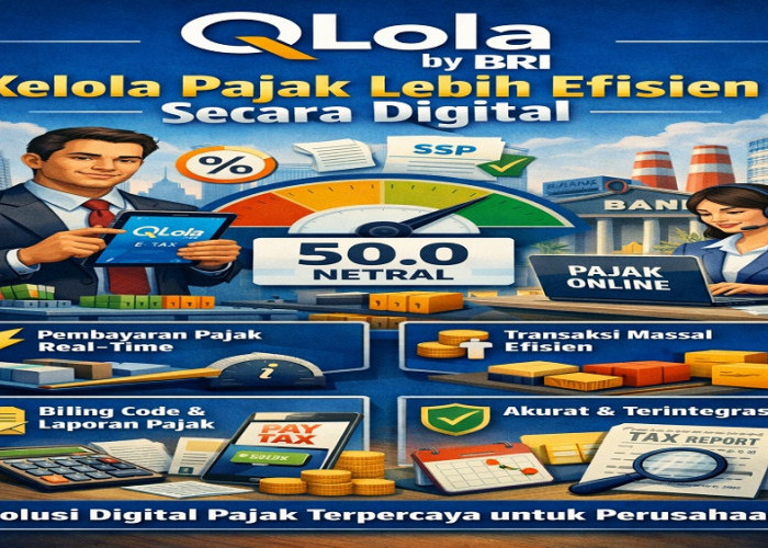 Perusahaan Bisa Kelola Pajak Lebih Efisien Melalui QLola by BRI