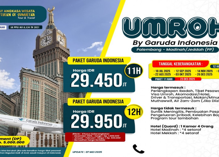 Promo Umrah Holiday Angkasa Wisata Termurah se-Indonesia Termasuk Kereta Cepat, Gratis Thaif, dan Nasi Mandhi