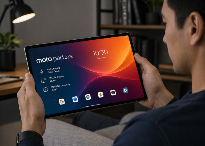 Moto Pad 2026 Hadir dengan Fast Charging Super Cepat, Siap Ubah Cara Kerja dan Hiburan