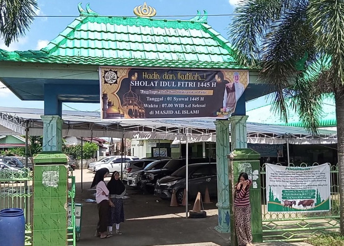  Sejumlah Masjid di Kota Palembang Lakukan Persiapan Sholat Ied