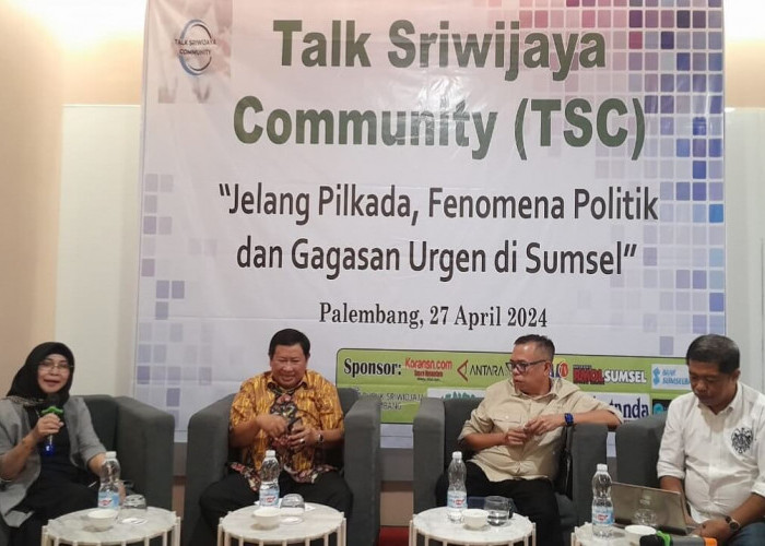 Jelang Pilkada, Talk Sriwijaya Community Gelar Diskusi Fenomena Politik di Sumatera Selatan