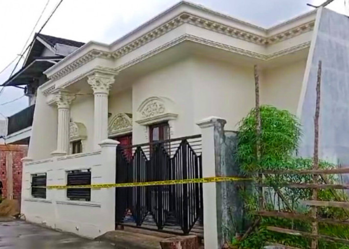 Rumah Mewah Bak Istana Bos Distro Terduga Pelaku Pembunuhan Pegawai Koperasi Dicor Semen Kini Disegel Polisi