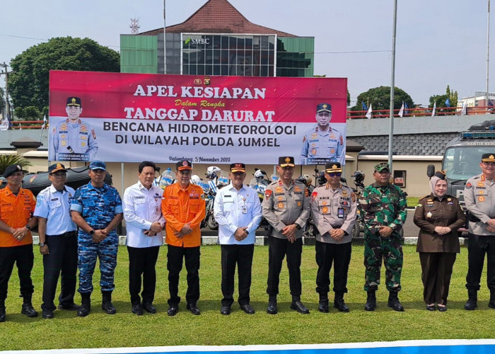 Polda Sumsel Siagakan 1.500 Personel Hadapi Musim Hujan dan Antispasi Bencana