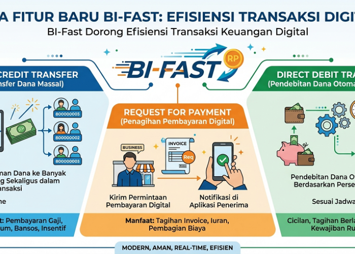 Tiga Fitur Baru BI-Fast Dorong Efisiensi Transaksi Keuangan Digital