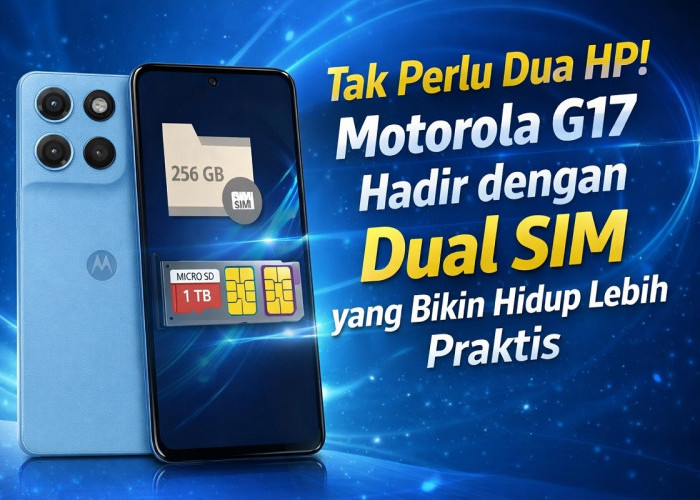 Tak Perlu Dua HP! Motorola G17 Hadir dengan Dual SIM yang Bikin Hidup Lebih Praktis