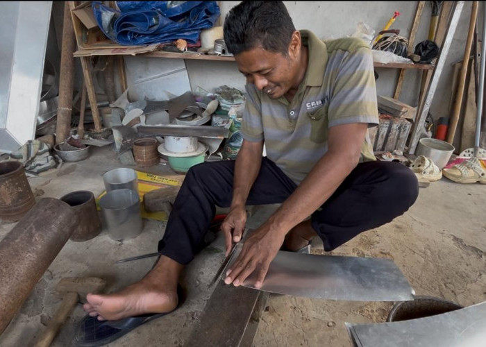 Perajin Lokal PALI Sukses Raup Cuan dari Olahan Aluminium
