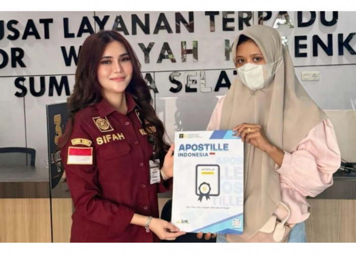 Kemenkum Sumsel Cetak Sertifikat Apostille untuk Dokumen Kerja ke Mancanegara
