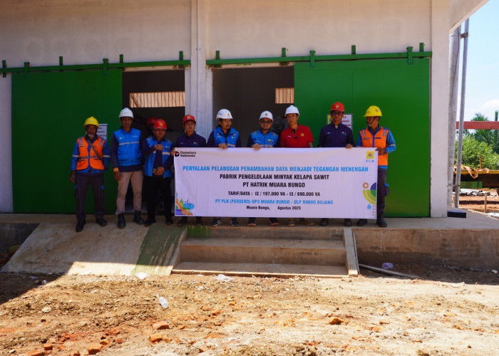 Sambut Hari Pelanggan Nasional, PLN Hadirkan Same Day Service Tambah Daya Pabrik Sawit PT HATRIK Muara Bungo