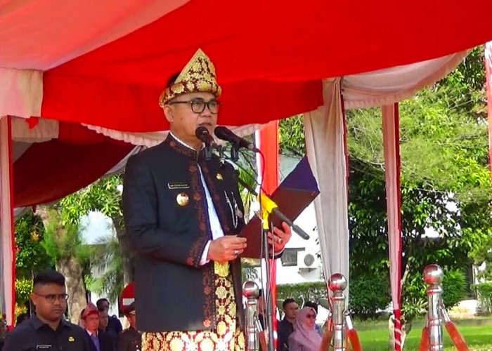 Pj Bupati Hani Syopiar Rustam Pimpin Upacara Peringatan HUT Ke-22 Kabupaten Banyuasin dan Hari Kartini 2024