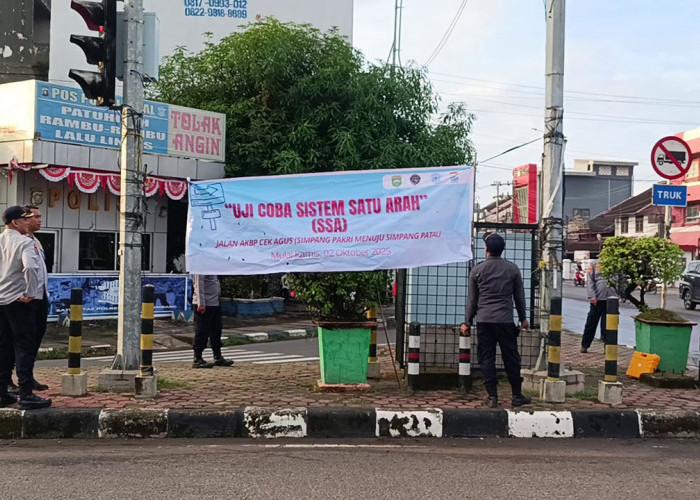 Uji Coba One Way di Jalan AKBP Cek Agus Sebabkan Kemacetan