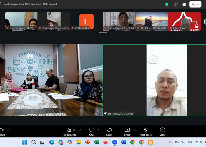 Kemenkum Sumsel Evaluasi Kinerja 14 Organisasi Bantuan Hukum, Tekankan Kualitas Layanan