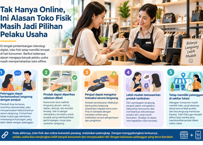 Tak Hanya Online, Ini Alasan Toko Fisik Masih Jadi Pilihan Pelaku Usaha