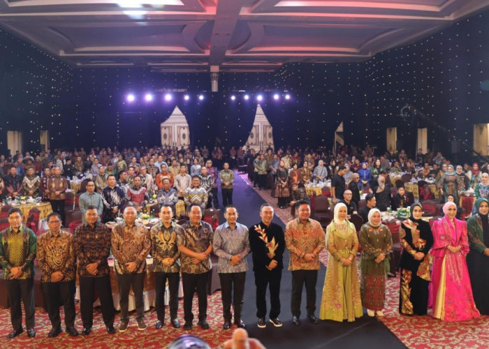 Kakanwil Kemenkum Sumsel Hadiri Acara Kenal Pamit Kapolda Sumsel