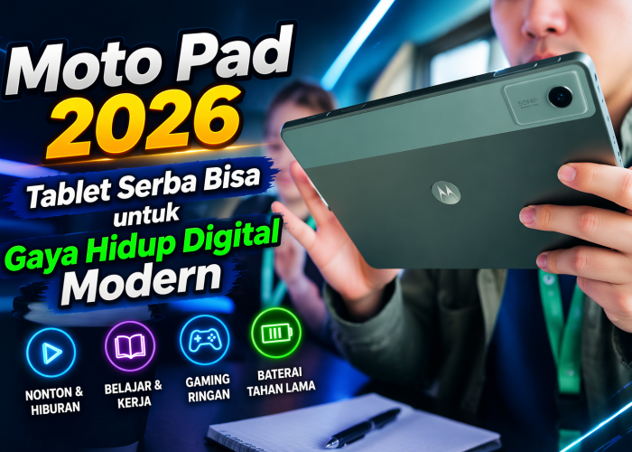 Moto Pad 2026, Tablet Serba Bisa untuk Gaya Hidup Digital Modern