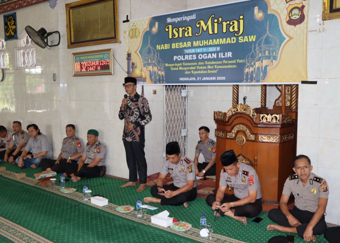 Personel Polres Ogan Ilir Diminta Meneladani Jejak Nabi Muhammad SAW
