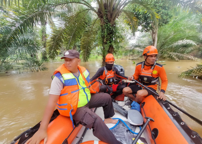 Perahu Getek Terbalik di Sungai Rawas, Tiga Orang Hilang Tenggelam