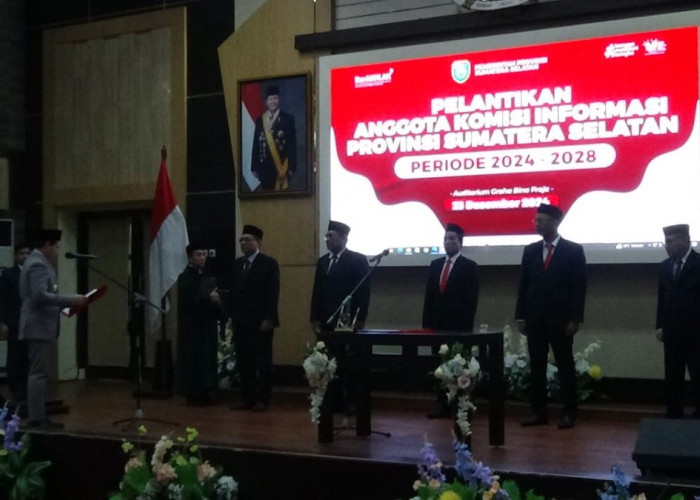  5 Anggota Komisi Informasi Provinsi Sumsel Resmi Dilantik