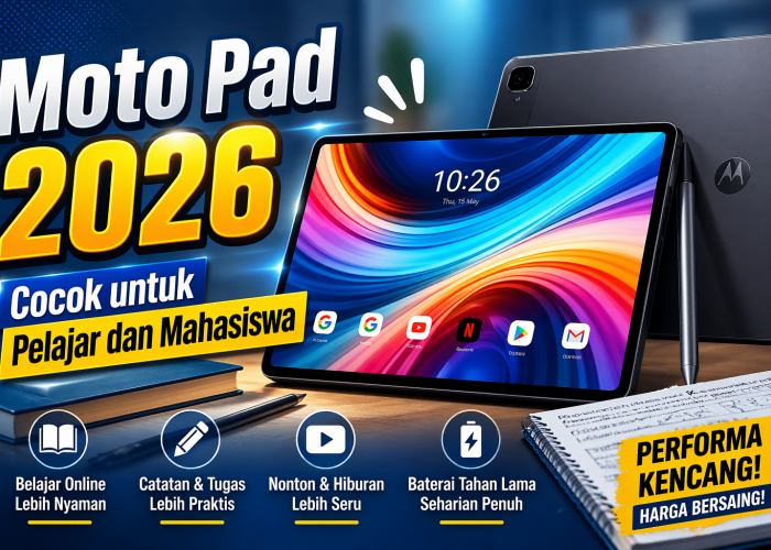 Moto Pad 2026 Cocok untuk Pelajar dan Mahasiswa