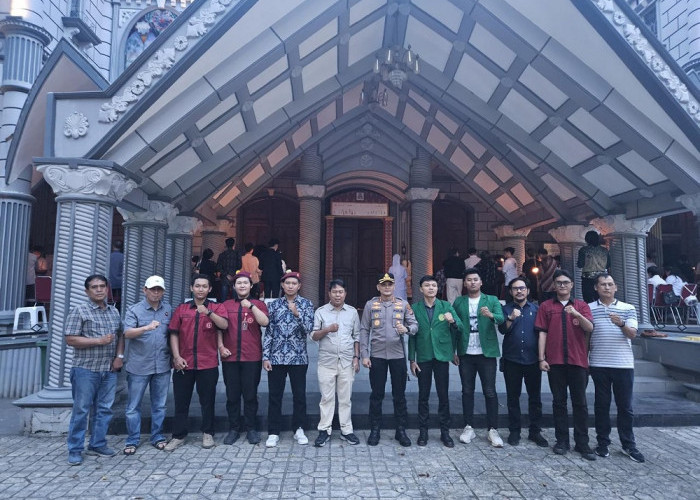 Pengamanan Perayaan Paskah Polrestabes Palembang Libatkan Pemuda Muhammadiyah, GP Ansor, Banser dan PM KRI 
