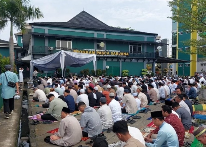 Sholat Idul Fitri 1447 H di UMP Berlangsung Khidmat, Ribuan Jamaah Padati Lokasi
