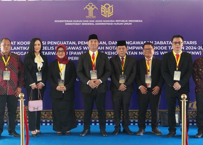  Kakanwil Kemenkumham Sumsel Dilantik Jadi Pengawas Wilayah Notaris Periode 2024-2027