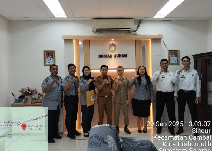 Kanwil Kemenkum Sumsel Koordinasikan Penilaian Mandiri Indeks Reformasi Hukum di Kota Prabumulih