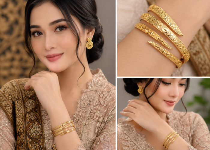 Gelang Emas Lilit Etnik Modern, Perpaduan Keindahan Tradisi dan Sentuhan Gaya Masa Kini