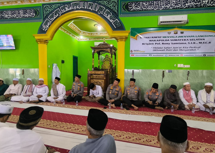 Safari Jumat Menyala, Polda Sumsel Perkuat Sinergi Dengan Warga Gandus