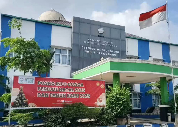 BMKG Prediksi Hujan Lebat Berpotensi Terjadi pada Malam Tahun Baru di Sumatera Selatan