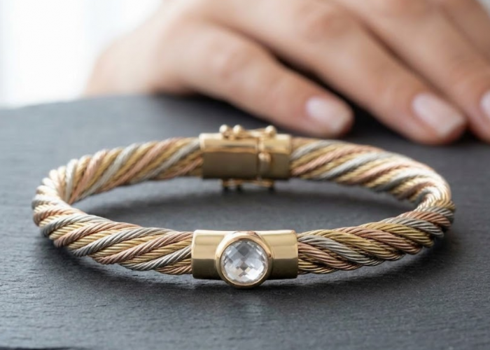Model Gelang Emas Twist Tiga Warna yang Tren 2026, Stylish untuk Remaja hingga Dewasa