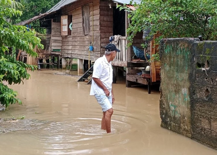 Hujan Deras Hantam Banyuasin, 10 RT Terkepung Banjir!