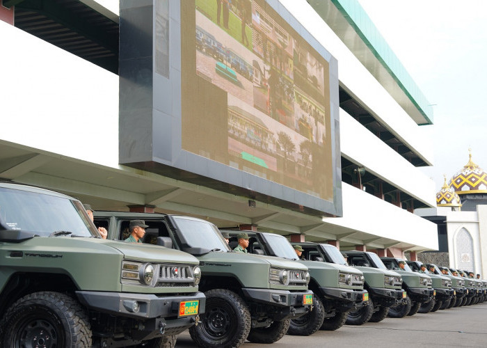 Kodam II/Swj Kini Miliki 43 Jip Maung MV 3 Bantuan Dari Kemhan 