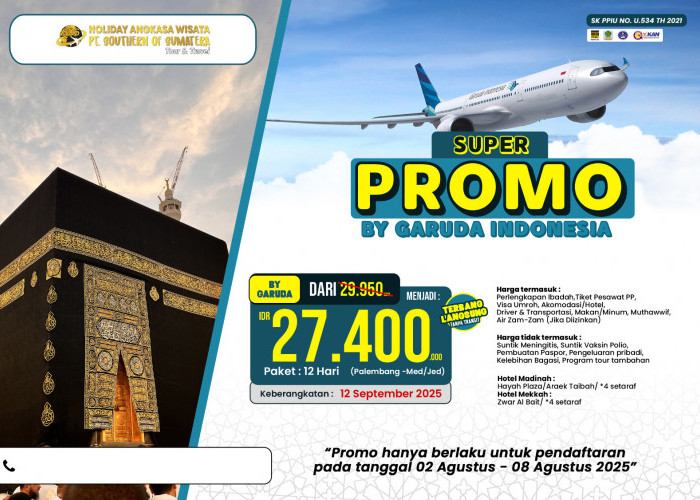 Holiday Angkasa Wisata Promo Besar Besaran Umroh 12 Hari Bulan September Bersama Garuda Indonesia