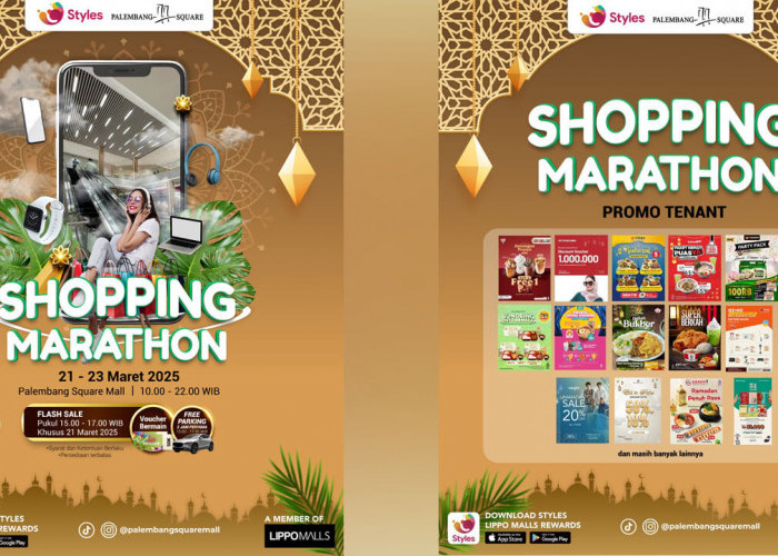 Buruan Shopping Marathon Palembang Square Mall 21-23 Maret 2025 dan Dapatkan Berbagai Voucher!