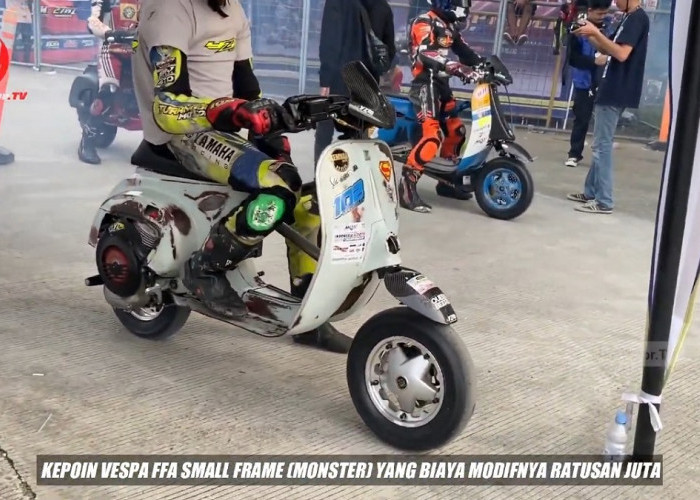 Vespa Tua Disulap Jadi Motor Custom Gahar, Hasilnya Bikin Melongo!
