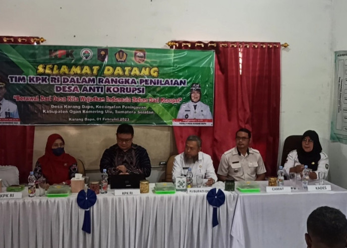 Desa Karang Dapo Wakili Sumsel Jadi Desa Percontohan Anti Korupsi