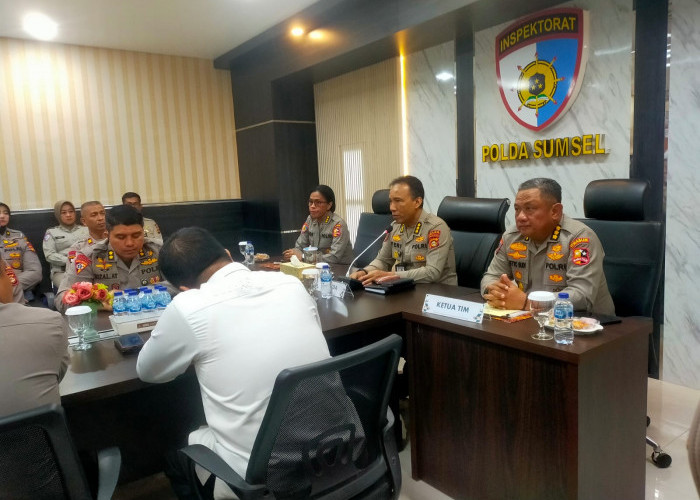 Itwasum Polri Lakukan Reviu dan Klarifikasi Pengawasan Internal di Polda Sumsel