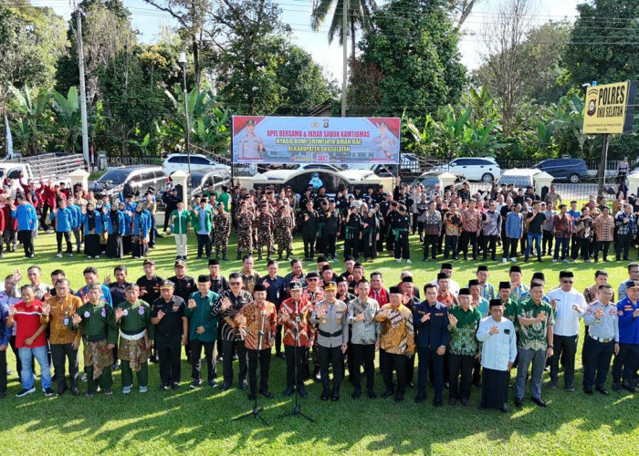 Ribuan Peserta Ikuti Apel Sabuk Kamtibmas, Komitmen Jaga Stabilitas OKU Selatan Menguat