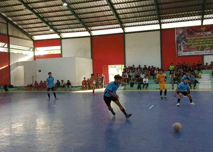 Pesta Gol, Polsri B Pulangkan UPGRI B dan Melaju ke Final Turnamen Futsal Piala Pangdam II Sriwijaya