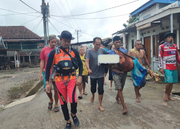 Tim SAR Gabungan Temukan Korban Tenggelam di Sungai Kikim Lahat 200M Dari Lokasi Awal Kejadian
