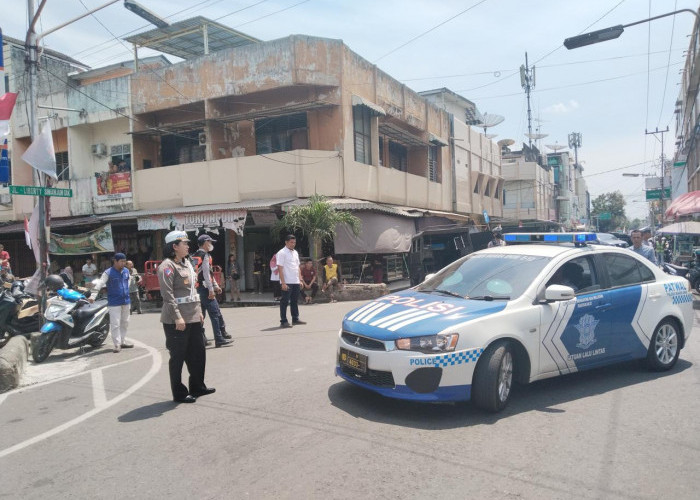 Satgas Kamseltibcarlantas Gelar Patroli di Kota Muara Enim