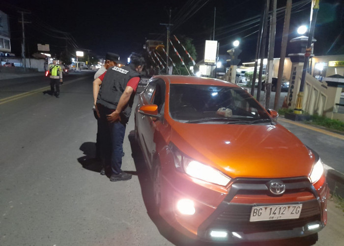 Polsek Indralaya Gelar Razia Malam di Jalan Lintas Timur, Sasar Pelaku 3C dan Gangguan Kamtibmas