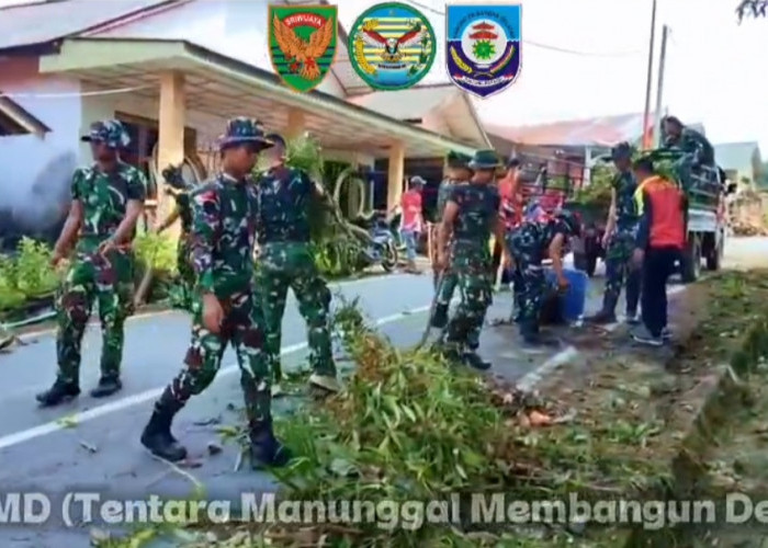 TMMD ke-127 Kodim 0432/Bangka Selatan Bangun Jalan hingga Sumur Bor di Desa Penutuk
