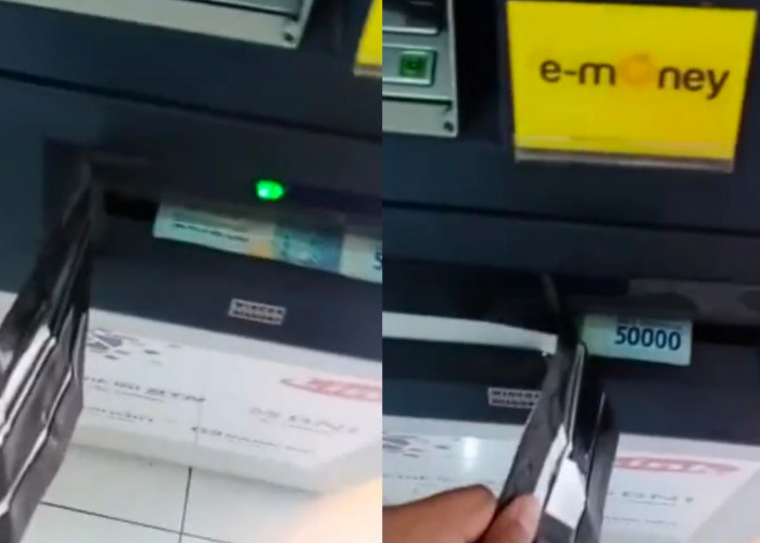 Viral Modus Baru Pencurian Menutup Lubang  di Mesin ATM, Uang Menumpuk Tidak Bisa Keluar