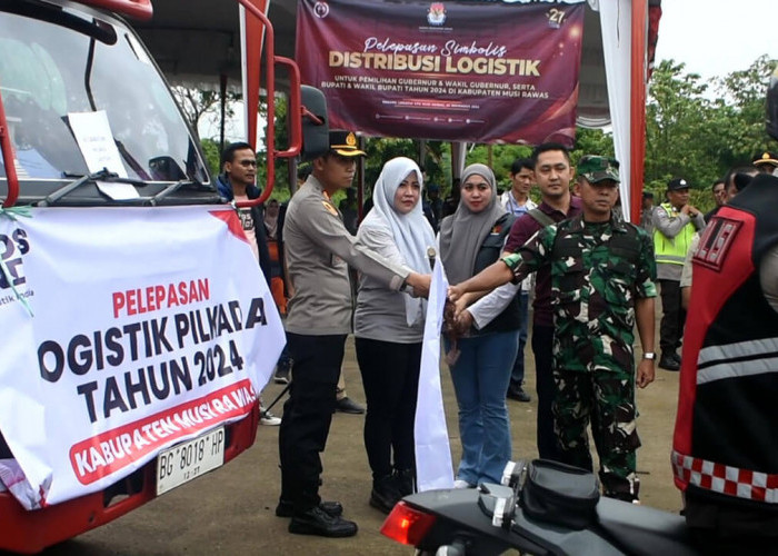 KPU Musi Rawas Distribusikan Logistik ke Gudang PPK