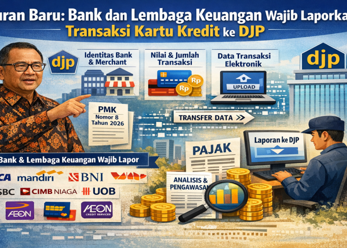 Aturan Baru: Bank dan Lembaga Keuangan Wajib Laporkan Transaksi Kartu Kredit ke DJP
